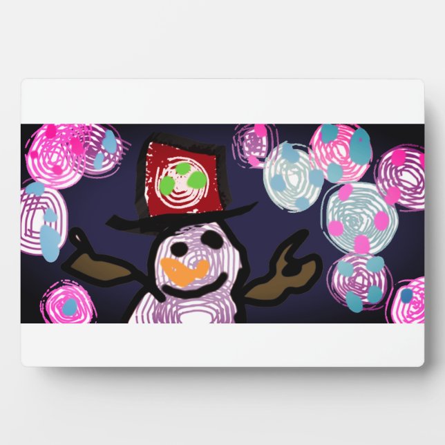 Snowman lovey plaque (Front)