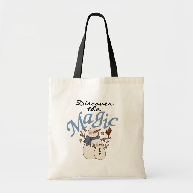 Snowman Magic T-shirts and Gifts Tote Bag (Front)