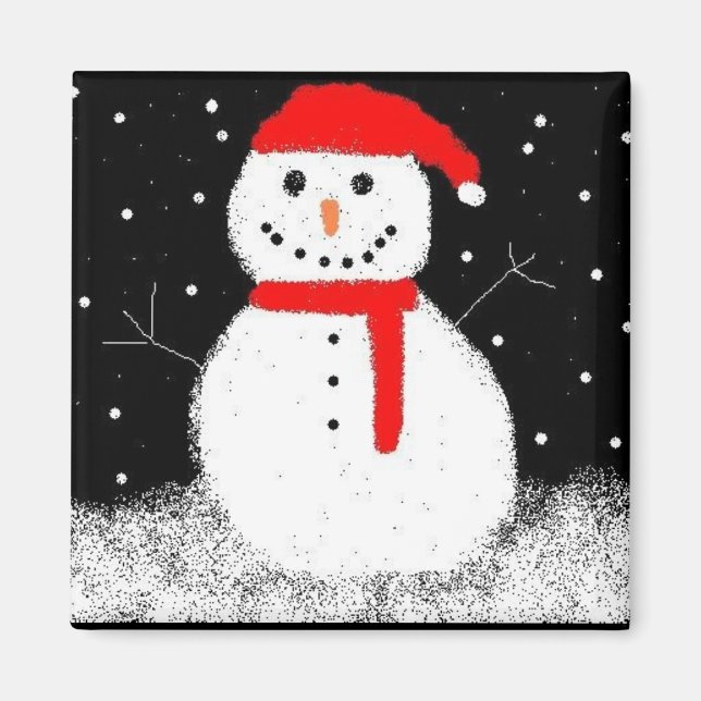 snowman magnet (Front)