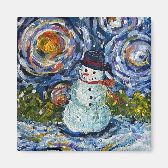 Snowman Magnet (Front)