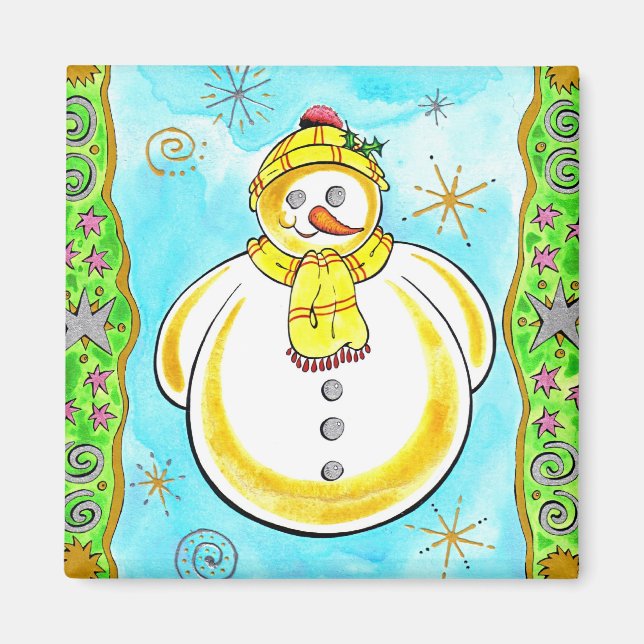 Snowman Magnet (Front)