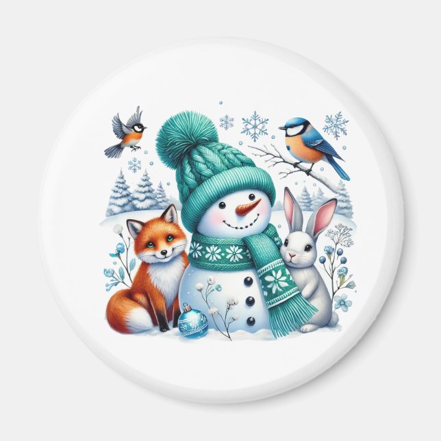 Snowman Magnet (Front)