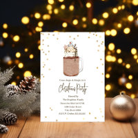 Snowman Mason Jar Milkshake Christmas Party