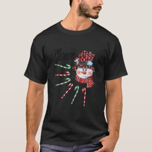 Snowman Meme Candy Cane Red Plaid Christmas Gifts T-Shirt