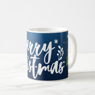 snowman Merry Chrismas coffee mug