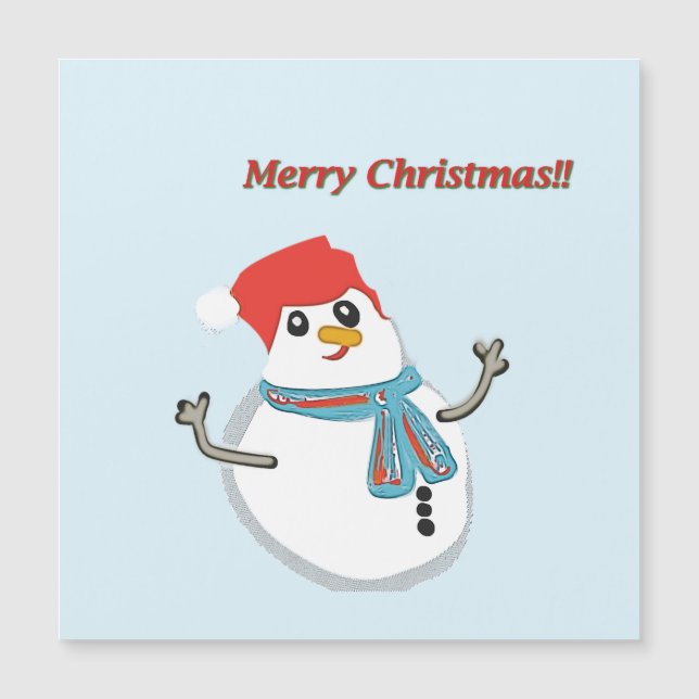 Snowman, Merry Christmas!! (Front)