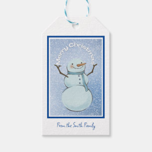 Snowman Merry Christmas  Gift Tags
