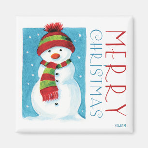 Snowman Merry Christmas Novelty Magnets