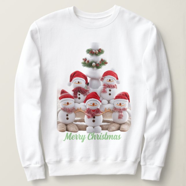 Snowman Merry Christmas Sweater, Hoodie 2023 (Design Front)