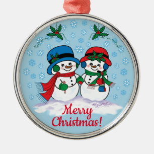 Snowman Metal Tree Decoration