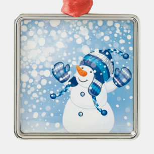 Snowman Metal Tree Decoration