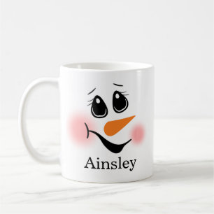 Snowman Monogrammed Coffee Mug