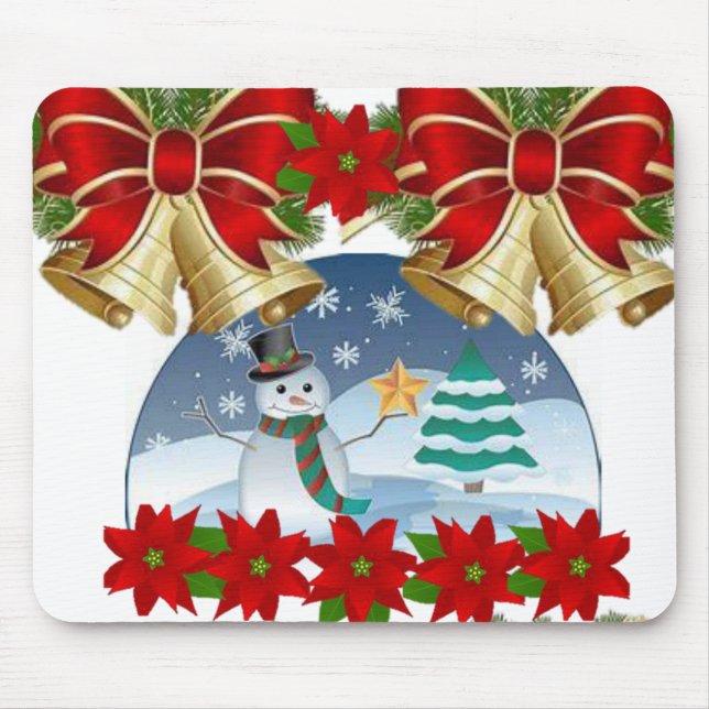 Snowman Mouse Pad (Front)