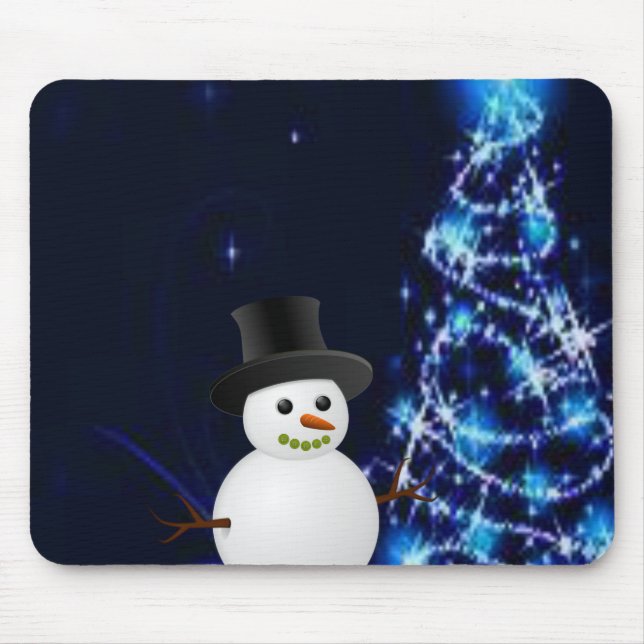 Snowman Mouse Pad (Front)