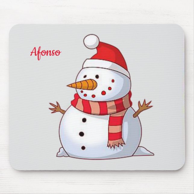 Snowman Mouse Pad (Front)