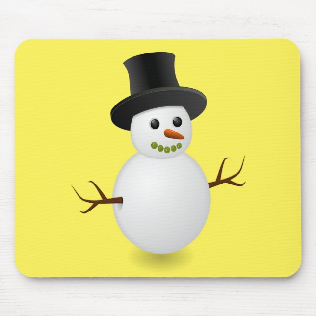 Snowman Mouse Pad (Front)