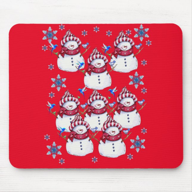 Snowman Mouse Pad (Front)