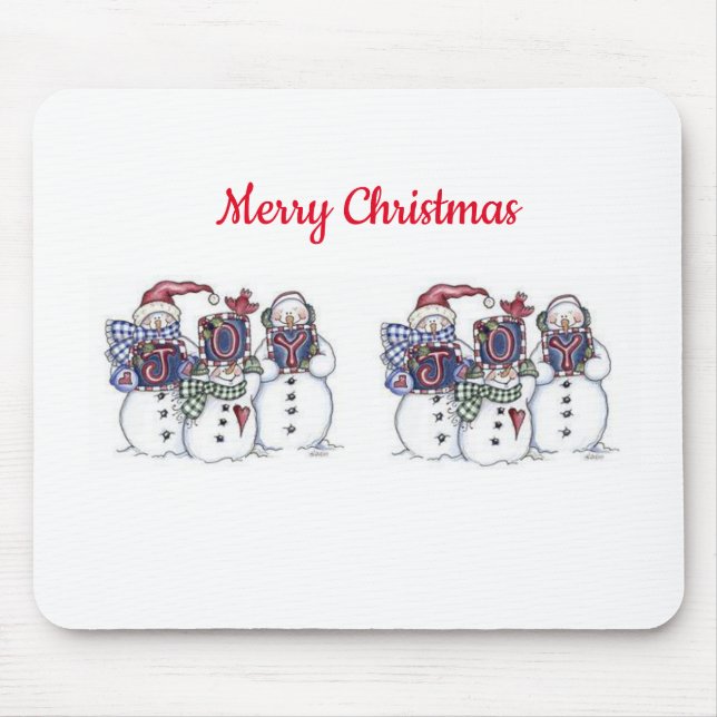Snowman Mouse Pad (Front)