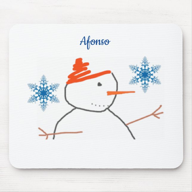 Snowman Mouse Pad (Front)