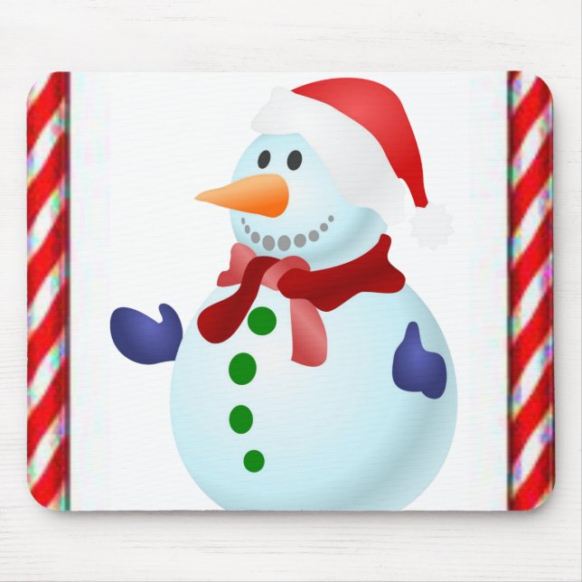 Snowman Mouse Pad (Front)