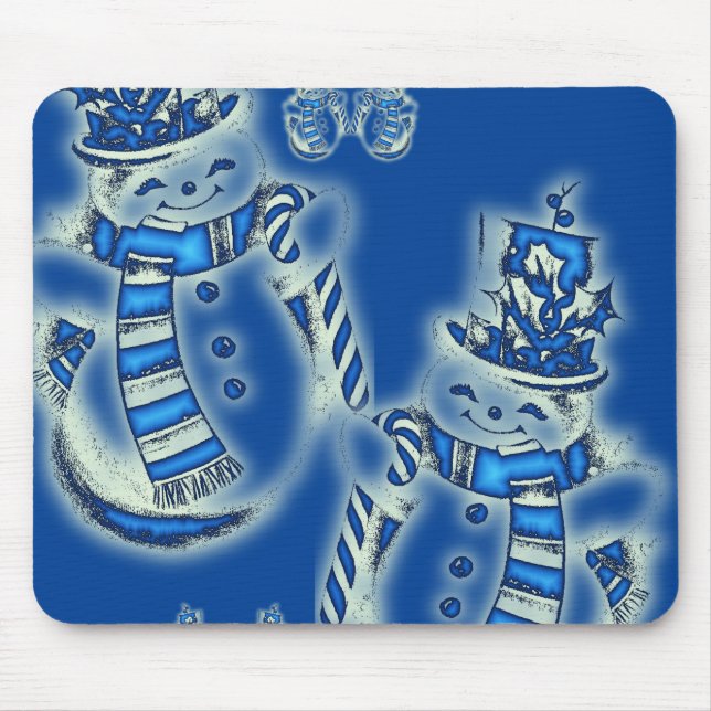 Snowman Mouse Pad (Front)