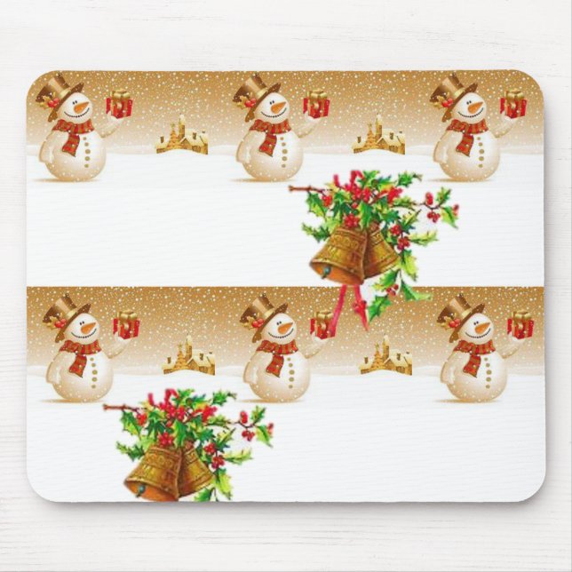 Snowman Mouse Pad (Front)