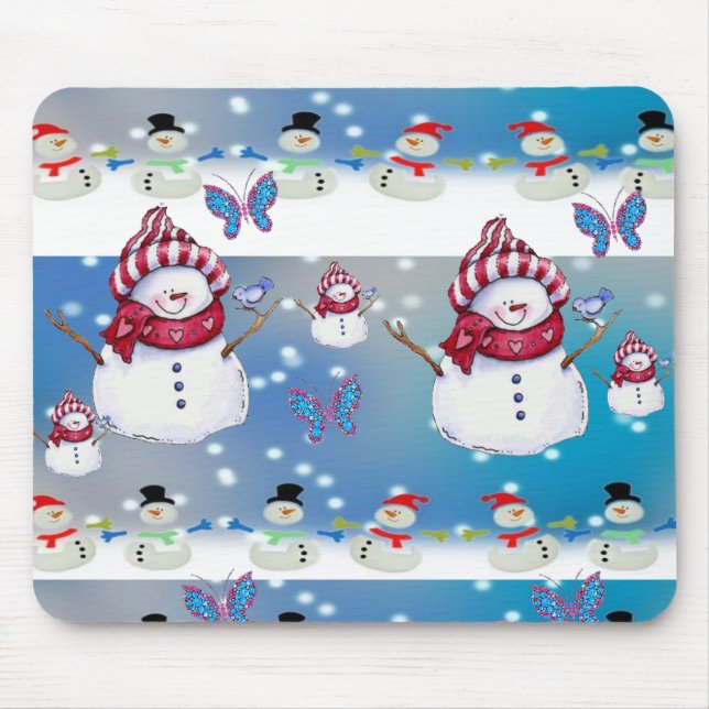 Snowman Mouse Pad (Front)