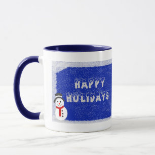 Snowman Mug Blue