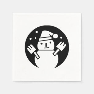 snowman napkin