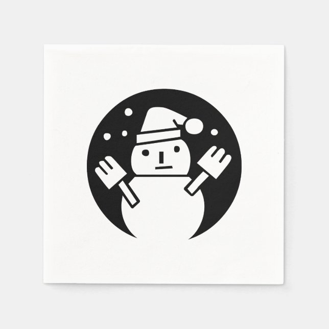 snowman napkin (Front)