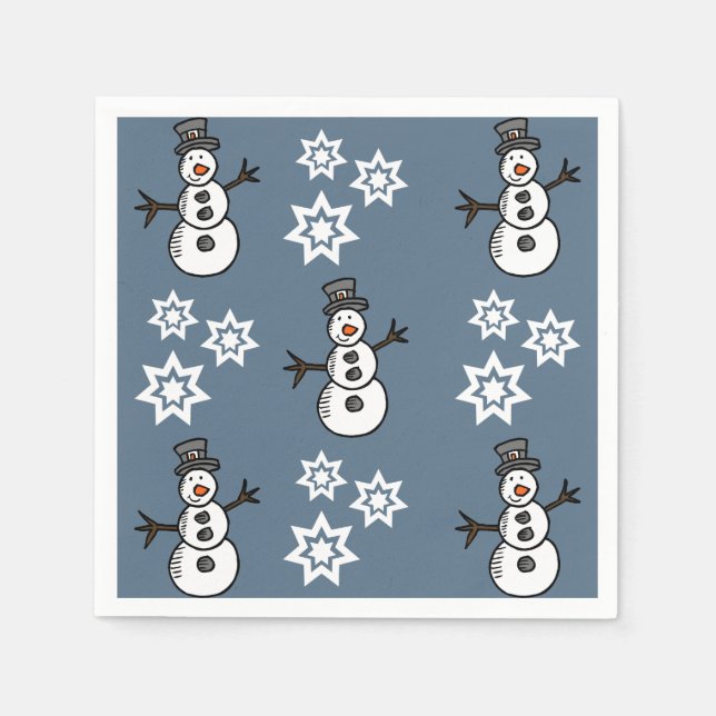 Snowman Napkin (Front)