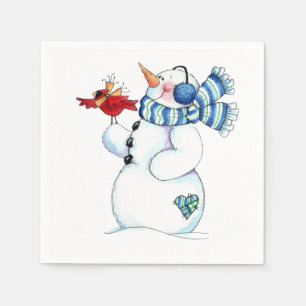Snowman Napkin