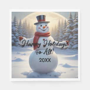 Snowman Napkins HAMbyWG