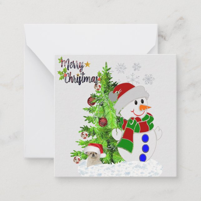 Snowman Notecard (Front)