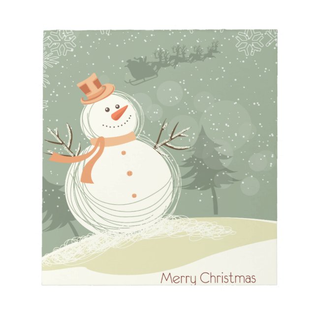 Snowman Notepad (Front)