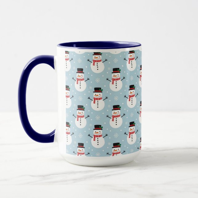 Snowman pattern mug (Left)