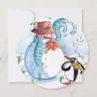 SNOWMAN, PENGUIN'S WINTER SERENADE HOLIDAY PARTY
