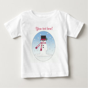 Snowman - Personalised Baby T-Shirt