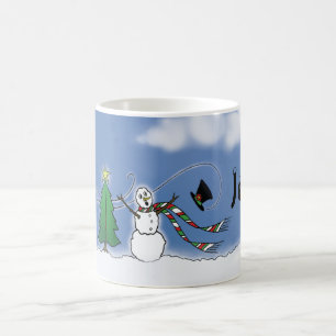 Snowman Personalized Christmas Mug