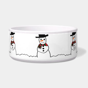 Snowman Pet Bowl