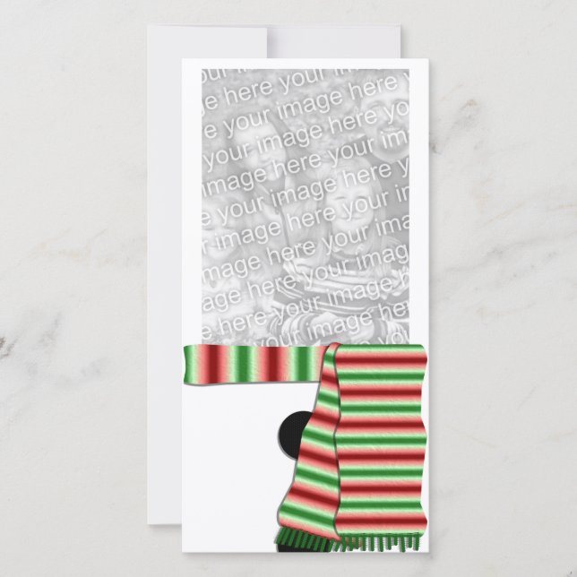 Snowman Photo Card (Front)