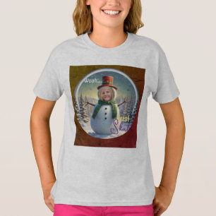 Snowman Photo T-Shirt HAMbyWG