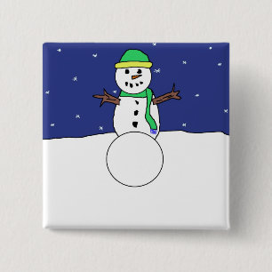 Snowman pin