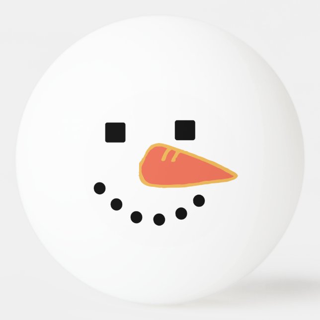 Snowman Ping Pong Ball (Front)