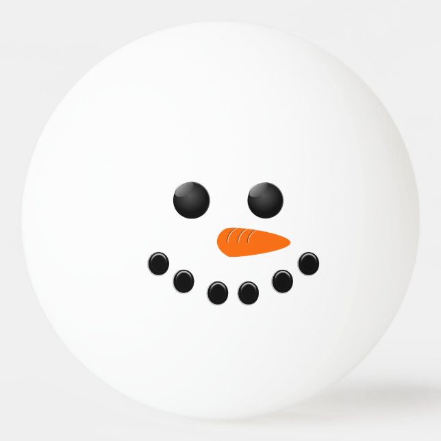 Snowman Ping Pong Ball (Front)