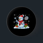 Snowman Playing Badminton Christmas Sport Player L<br><div class="desc">Snowman Playing Badminton Christmas Sport Player Lover Kids</div>