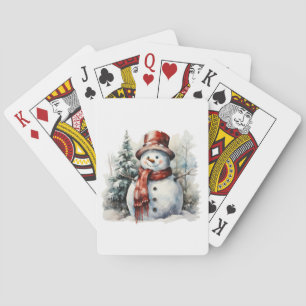 Snowman Playing Cards