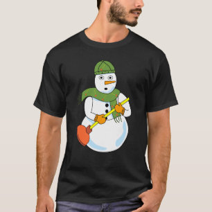 Snowman Plumber T-Shirt