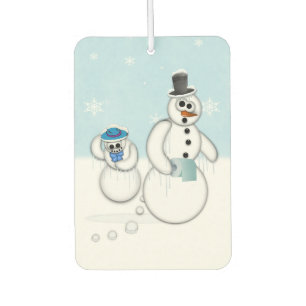 Snowman Poop Car Air Freshener