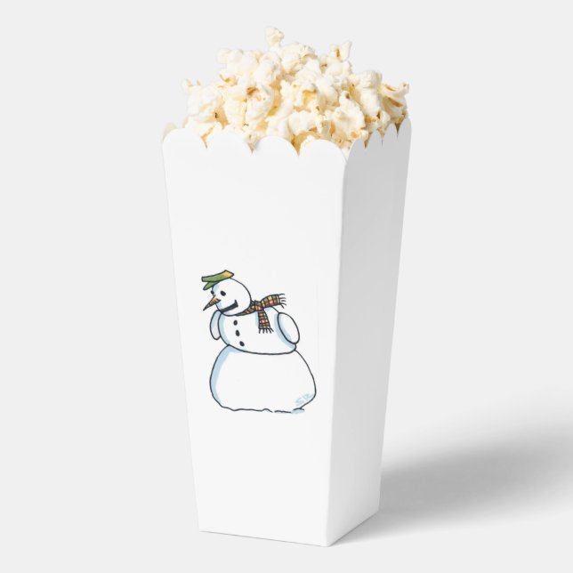 Snowman popcorn boxes (Popped)